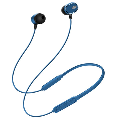DM-22 Magnetic Bluetooth Earphone DM-22 Neckband Sport headset with Mic Wireless Handsfree Earphoness(Blue) by bashfashion