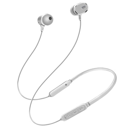 DM-22 Magnetic Bluetooth Earphone DM-22 Neckband Sport headset with Mic Wireless Handsfree Earphoness(White) by bashfashion