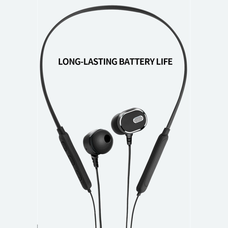 DM-22 Magnetic Bluetooth Earphone DM-22 Neckband Sport headset with Mic Wireless Handsfree Earphoness(White) by bashfashion