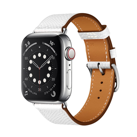 For Apple Watch 3 / 2 / 1 Generation 38mm Universal Leather Cross Band(White) by bashfashion