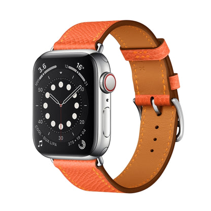 For Apple Watch 3 / 2 / 1 Generation 38mm Universal Leather Cross Band(Orange) by bashfashion