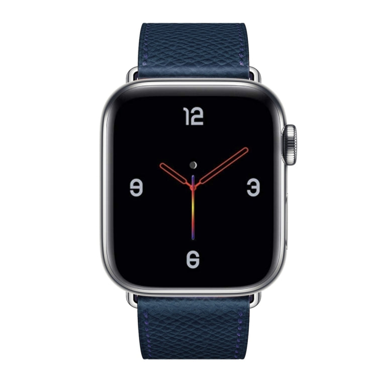 For Apple Watch 3 / 2 / 1 Generation 38mm Universal Leather Cross Band(Dark Blue) by bashfashion