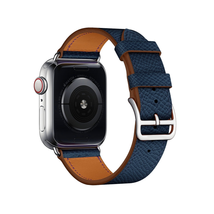 For Apple Watch 3 / 2 / 1 Generation 38mm Universal Leather Cross Band(Dark Blue) by bashfashion
