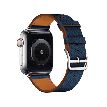 For Apple Watch 3 / 2 / 1 Generation 38mm Universal Leather Cross Band(Dark Blue) by bashfashion