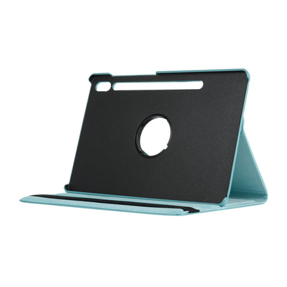 ENKAY 360 Degree Rotation Lichi Texture Leather Case with Holder for Samsung Galaxy Tab S6 10.5 T860 / T865(Light Blue) by ENKAY