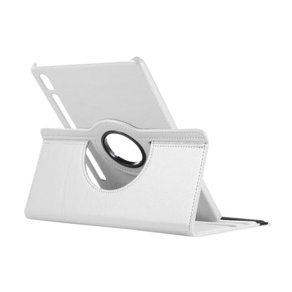 ENKAY 360 Degree Rotation Lichi Texture Leather Case with Holder for Samsung Galaxy Tab S6 10.5 T860 / T865(White) by ENKAY