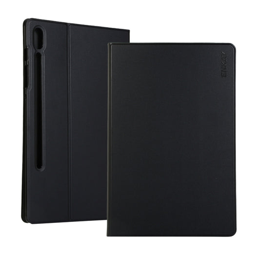 ENKAY Horizontal Flip PU Leather Case with Holder for Galaxy Tab S6 10.5 T860 / T865(Black) by ENKAY