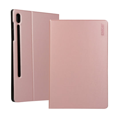 ENKAY Horizontal Flip PU Leather Case with Holder for Galaxy Tab S6 10.5 T860 / T865(Rose Gold) by ENKAY