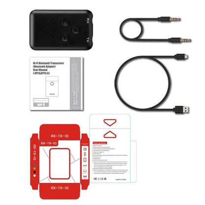 JDEX-TX10 Wireless 2-in-1 3.5mm Bluetooth 4.2 Audio Receiver And Transmitter Adapter by bashfashion