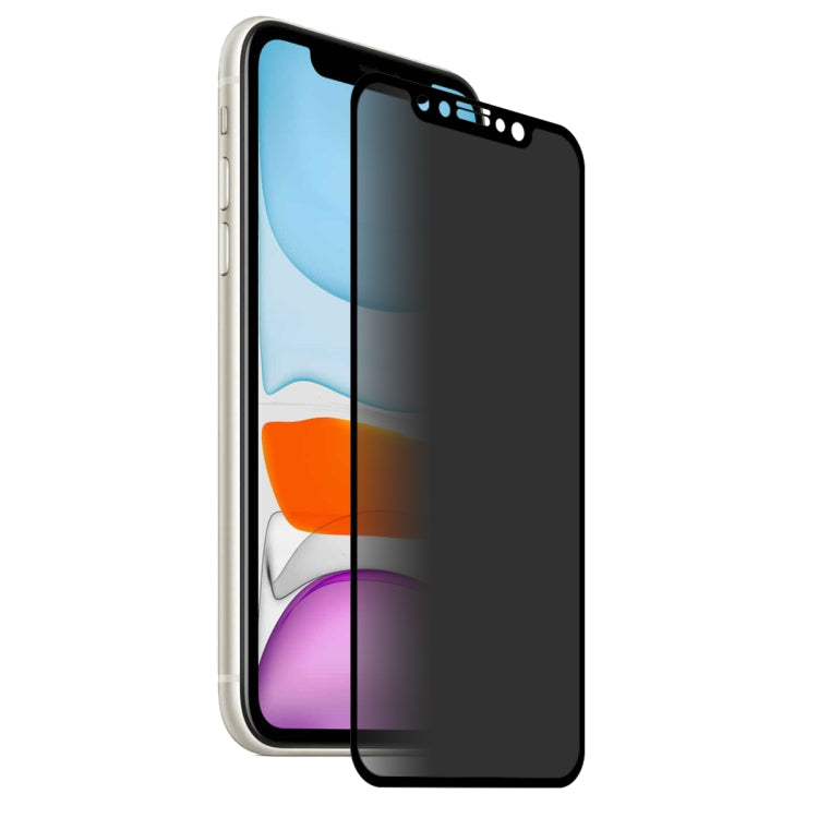For iPhone 11 / XR / XR ENKAY Hat-Prince 0.26mm 9H 2.5D Privacy Anti-glare Full Screen Tempered Glass Film by ENKAY