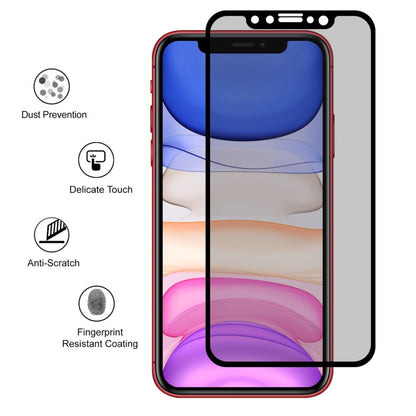 For iPhone 11 / XR / XR ENKAY Hat-Prince 0.26mm 9H 2.5D Privacy Anti-glare Full Screen Tempered Glass Film by ENKAY