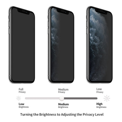 For iPhone 11 / XR Pro / XS / X ENKAY Hat-Prince 0.26mm 9H 2.5D Privacy Anti-glare Full Screen Tempered Glass Film by ENKAY