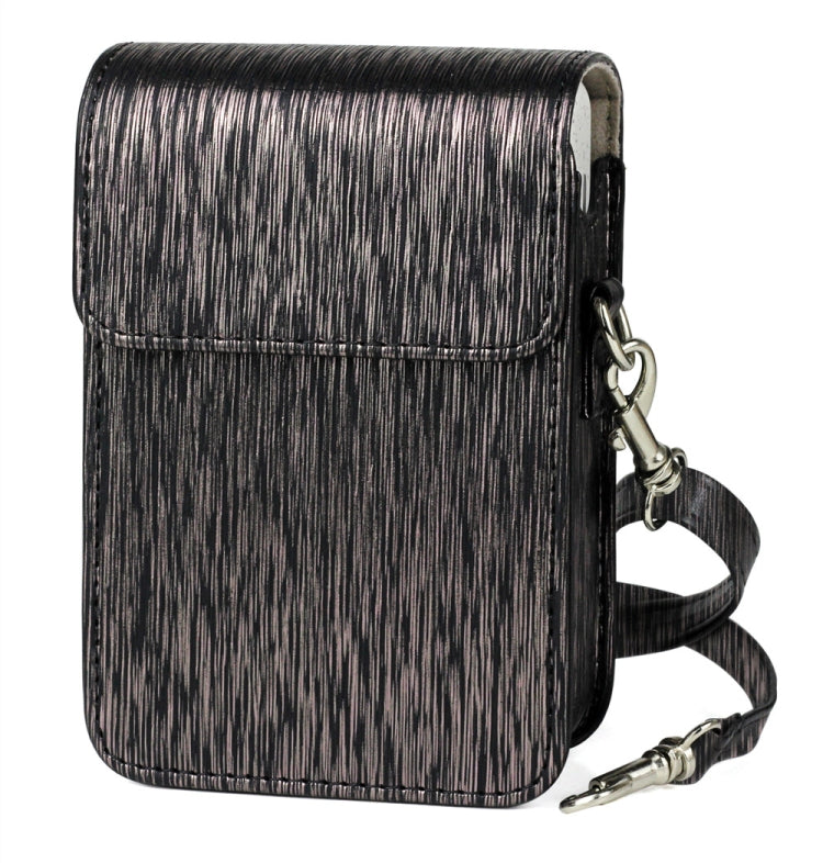 Richwell Brushed Camera Case PU Leather Case for Fujifilm Instax Mini Liplay Instant Camera(Black) by Richwell