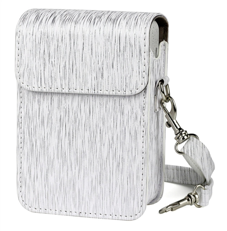 Richwell Brushed Camera Case PU Leather Case for Fujifilm Instax Mini Liplay Instant Camera(White) by Richwell