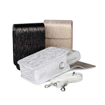 Richwell Brushed Camera Case PU Leather Case for Fujifilm Instax Mini Liplay Instant Camera(White) by Richwell