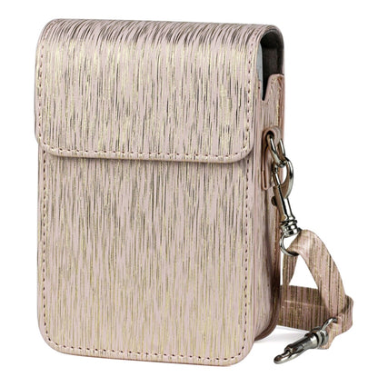 Richwell Brushed Camera Case PU Leather Case for Fujifilm Instax Mini Liplay Instant Camera(Gold) by Richwell