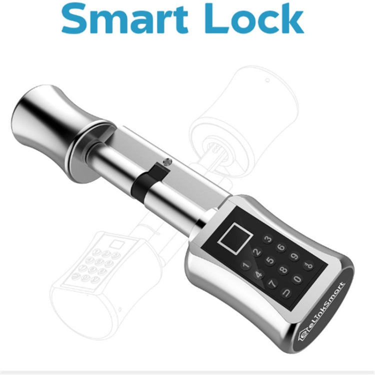 60+40mm Office Home Value Fingerprint Password Smart Lock Core Password Lock Only LockLock Home Security Door Lock(Silver) by bashfashion