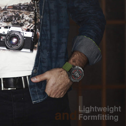 For Garmin Fenix 3 / 5X Universal 26MM Three-ring Nylon Watch Band(Army Green) by bashfashion