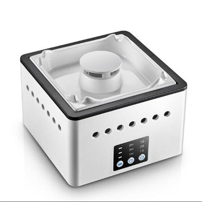 Ashtray Air Purifier Home Indoor Smoke Removal Small Desktop Anti-Secondhand Smoke Artifact(White) by bashfashion