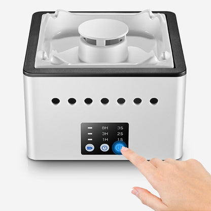 Ashtray Air Purifier Home Indoor Smoke Removal Small Desktop Anti-Secondhand Smoke Artifact(Blue And White) by bashfashion