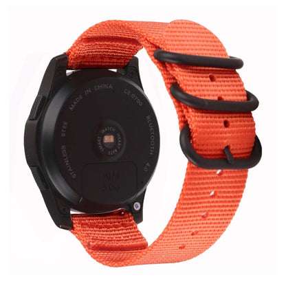 For Samsung Galaxy Watch Active 2 20mm / Gear S3 Nylon Three-ring Watch Band(Orange) by bashfashion
