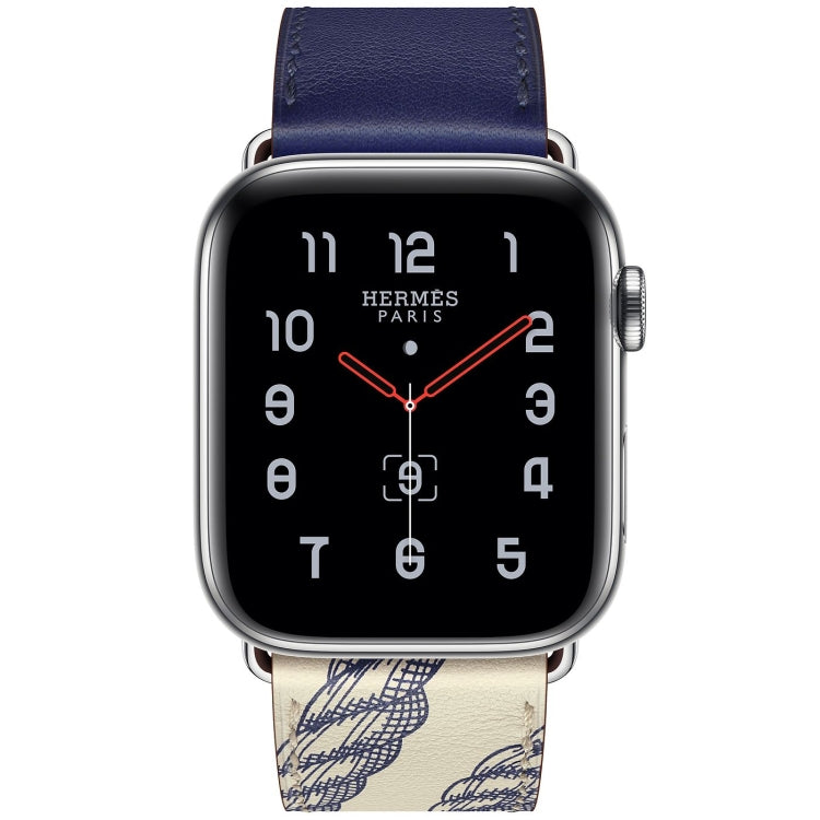 For Apple Watch 3 / 2 / 1 Generation 42mm Universal Silk Screen Psingle-ring Watch Band(Blue) by bashfashion