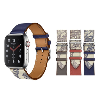 For Apple Watch 3 / 2 / 1 Generation 42mm Universal Silk Screen Psingle-ring Watch Band(Blue) by bashfashion