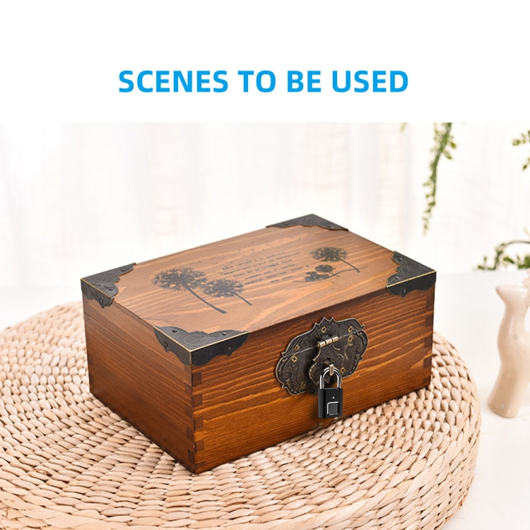 L34 Fingerprint Lock Smart Lock Household Luggage Dormitory Storage Cabinet Electronic Padlock by bashfashion