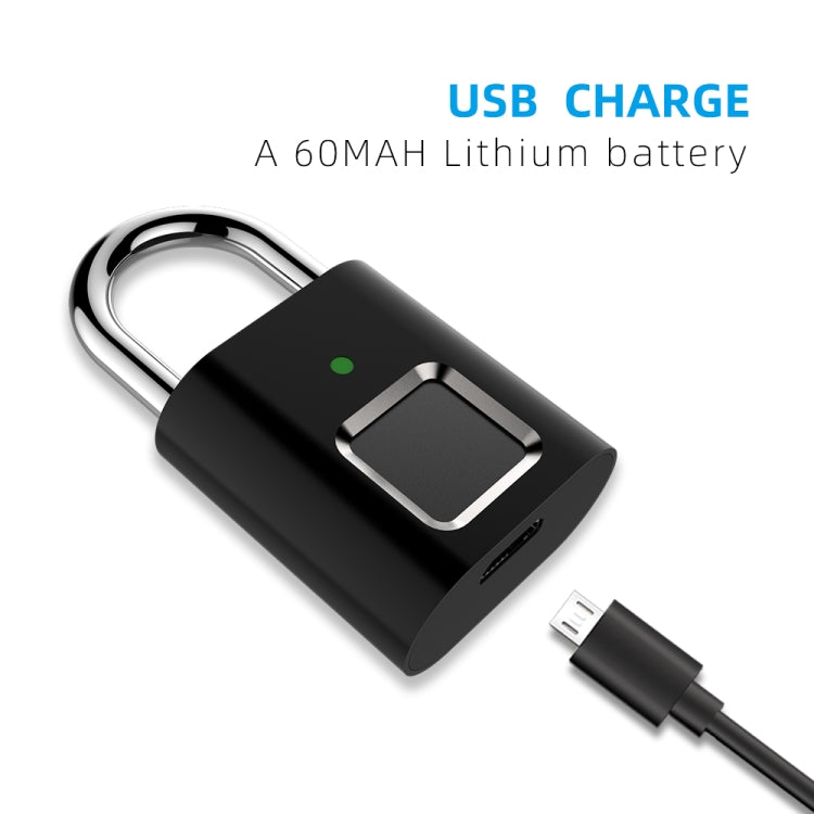 L34 Fingerprint Lock Smart Lock Household Luggage Dormitory Storage Cabinet Electronic Padlock by bashfashion