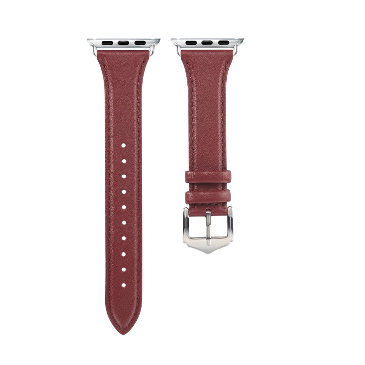 For Apple Watch 3 / 2 / 1 Generations 42mm Universal Thin Leather Watch Band(Crazy Horse Brown) by bashfashion