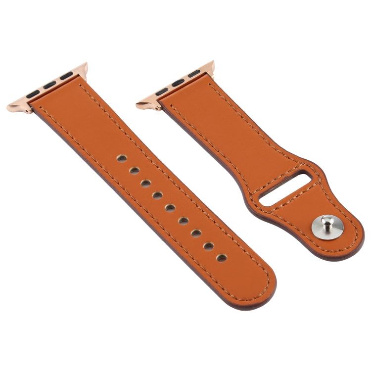 For Apple Watch 3 / 2 / 1 Generation 42mm Universal Buckle Leather Strap(Crazy Horse Dark Brown) by bashfashion