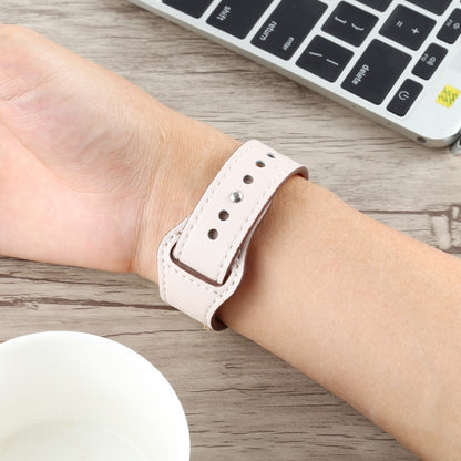 For Apple Watch 3 / 2 / 1 Generation 38mm Universal Buckle Leather Strap(Ivory White) by bashfashion