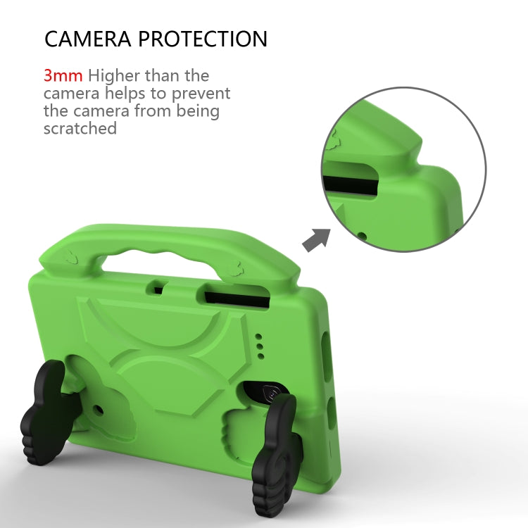 For Samsung Galaxy Tab A 8.0 2017 Thumb Bracket EVA Shockproof Tablet Case(Green) by bashfashion
