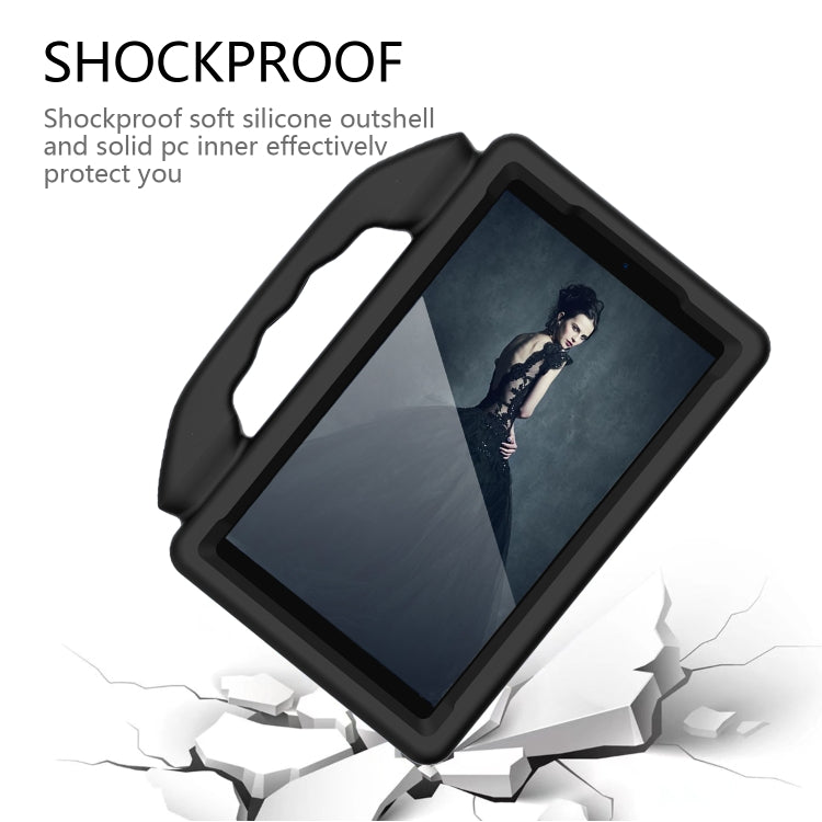 For Samsung Galaxy Tab A 8.0 T387 Thumb Bracket EVA Shockproof Tablet Case(Black) by bashfashion