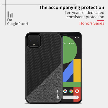 For Google Pixel4 PINWUYO Rong Series Shockproof PC + TPU+ Chemical Fiber Cloth Protective Cover(Yellow) by PINWUYO
