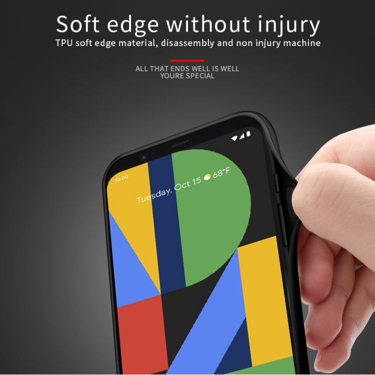 For Google Pixel4 PINWUYO Rong Series Shockproof PC + TPU+ Chemical Fiber Cloth Protective Cover(Yellow) by PINWUYO