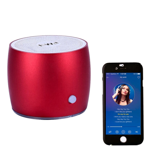 EWA A103 Portable Bluetooth Speaker Wireless Heavy Bass Bomm Box Subwoofer Phone Call Surround Sound Bluetooth Shower Speaker(Red) by EWA