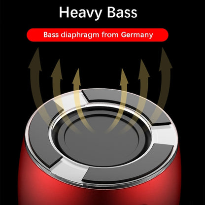EWA A103 Portable Bluetooth Speaker Wireless Heavy Bass Bomm Box Subwoofer Phone Call Surround Sound Bluetooth Shower Speaker(Red) by EWA