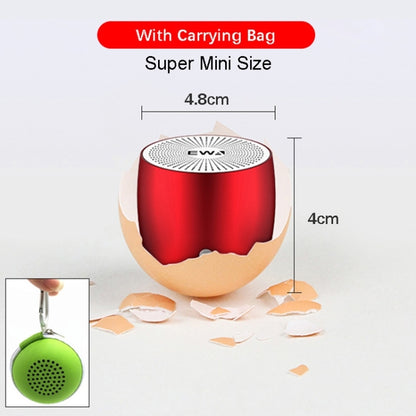 EWA A103 Portable Bluetooth Speaker Wireless Heavy Bass Bomm Box Subwoofer Phone Call Surround Sound Bluetooth Shower Speaker(Red) by EWA