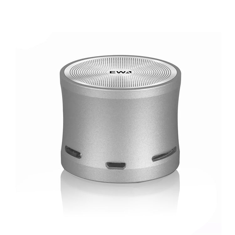 EWA A109M Portable Bluetooth Speaker Wireless Heavy Bass Bomm Box Subwoofer Phone Call Surround Sound Bluetooth Shower Speaker(Silver) by EWA