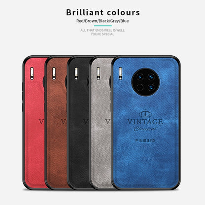 For Huawei Mate 30 5G (Leather) PINWUYO Zun Series PC + TPU + Skin Waterproof Anti-fall All-inclusive Protective Case(Brown) by PINWUYO