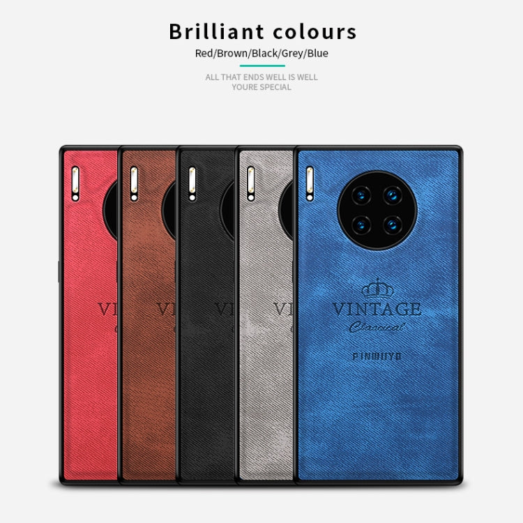 For Huawei Mate 30 Pro 5G (Leather) PINWUYO Zun Series PC + TPU + Skin Waterproof Anti-fall All-inclusive Protective Case(Brown) by PINWUYO