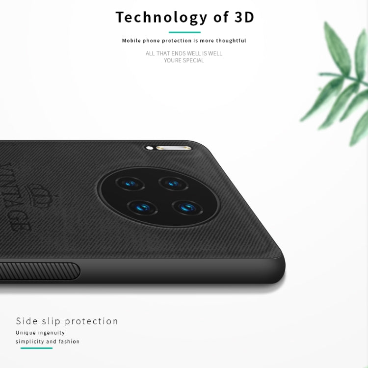 For Huawei Mate 30 Pro 5G (Leather) PINWUYO Zun Series PC + TPU + Skin Waterproof Anti-fall All-inclusive Protective Case(Brown) by PINWUYO