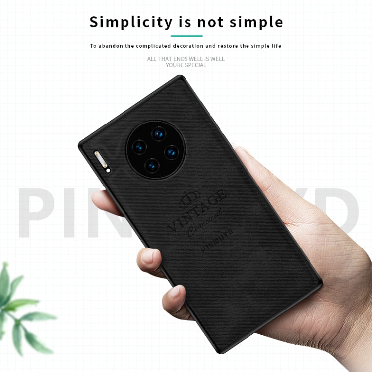 For Huawei Mate 30 Pro 5G (Leather) PINWUYO Zun Series PC + TPU + Skin Waterproof Anti-fall All-inclusive Protective Case(Brown) by PINWUYO