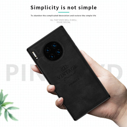 For Huawei Mate 30 Pro 5G (Leather) PINWUYO Zun Series PC + TPU + Skin Waterproof Anti-fall All-inclusive Protective Case(Brown) by PINWUYO