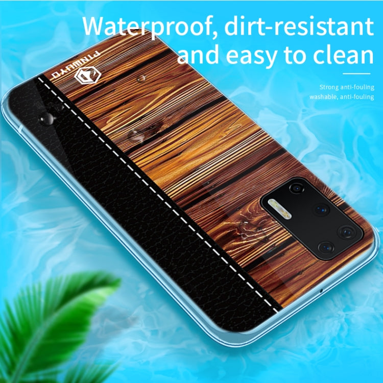 For Huawei P40 PINWUYO Pindun Series Slim 3D Flashing All-inclusive PC Case(Brown) by PINWUYO