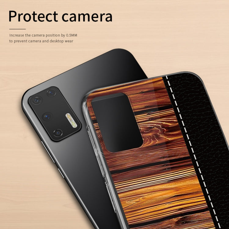 For Huawei P40 PINWUYO Pindun Series Slim 3D Flashing All-inclusive PC Case(Brown) by PINWUYO