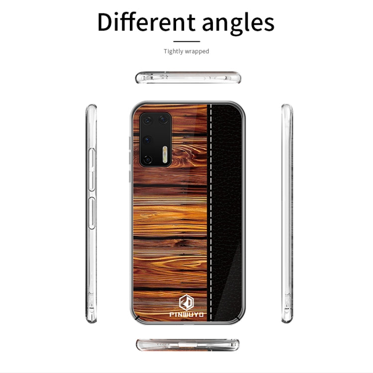 For Huawei P40 PINWUYO Pindun Series Slim 3D Flashing All-inclusive PC Case(Brown) by PINWUYO