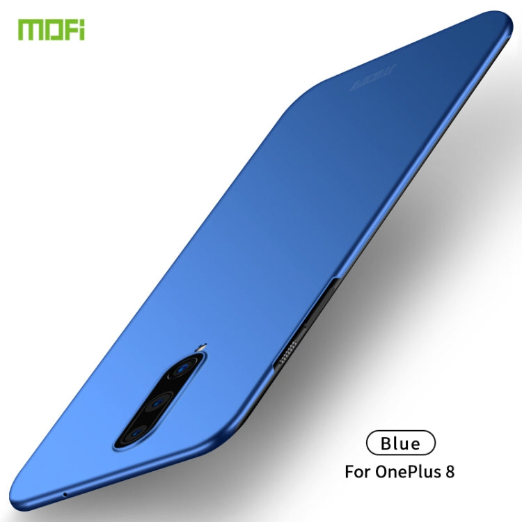 For OnePlus 8 MOFI Frosted PC Ultra-thin Hard Case(Blue) by MOFI