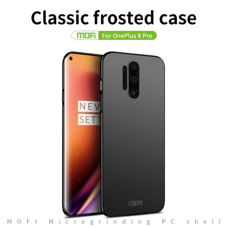 For OnePlus 8 Pro MOFI Frosted PC Ultra-thin Hard Case(Black) by MOFI
